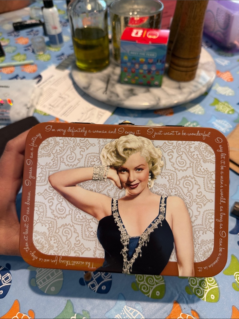 Marilyn Monroe Decorative Storage Tin - Lunchbox 7 x 5